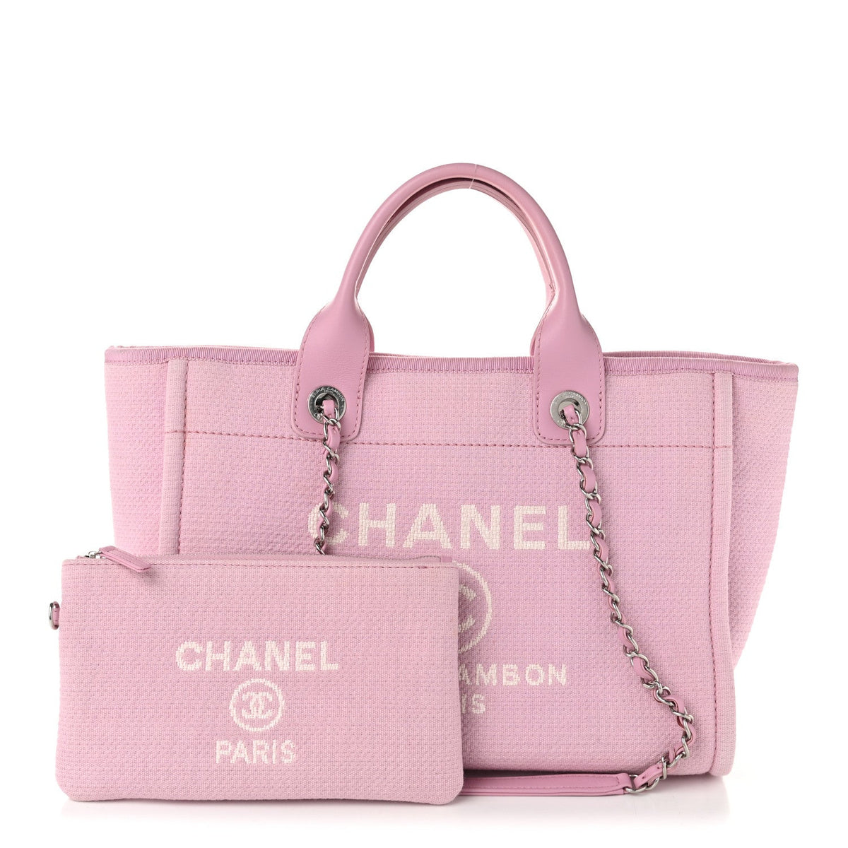Mixed Fibers Small Deauville Tote Pink