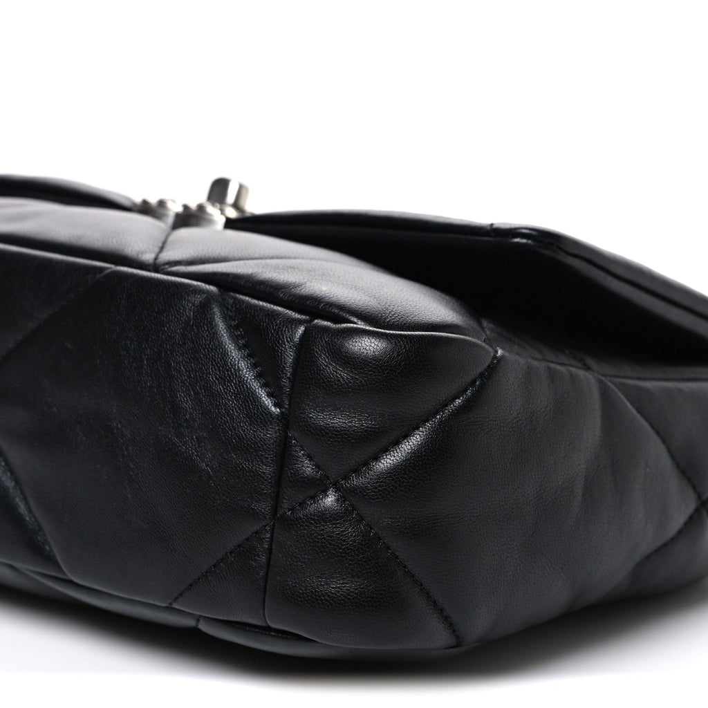Lambskin Quilted Medium Chanel 19 Flap Black