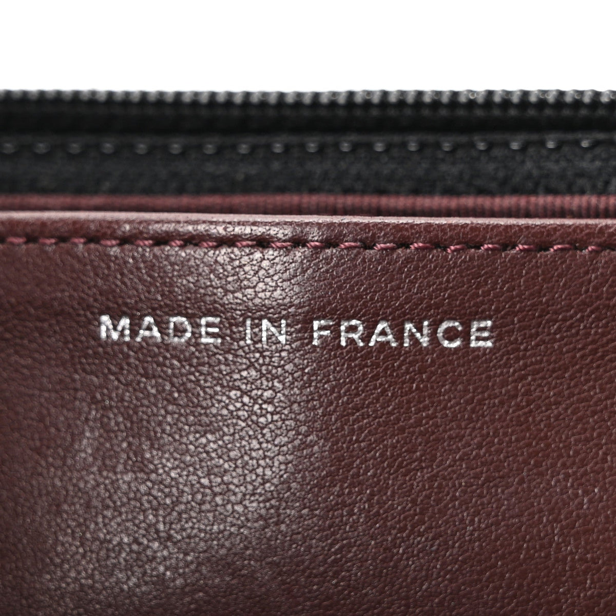 Lambskin Quilted Wallet On Chain WOC Black