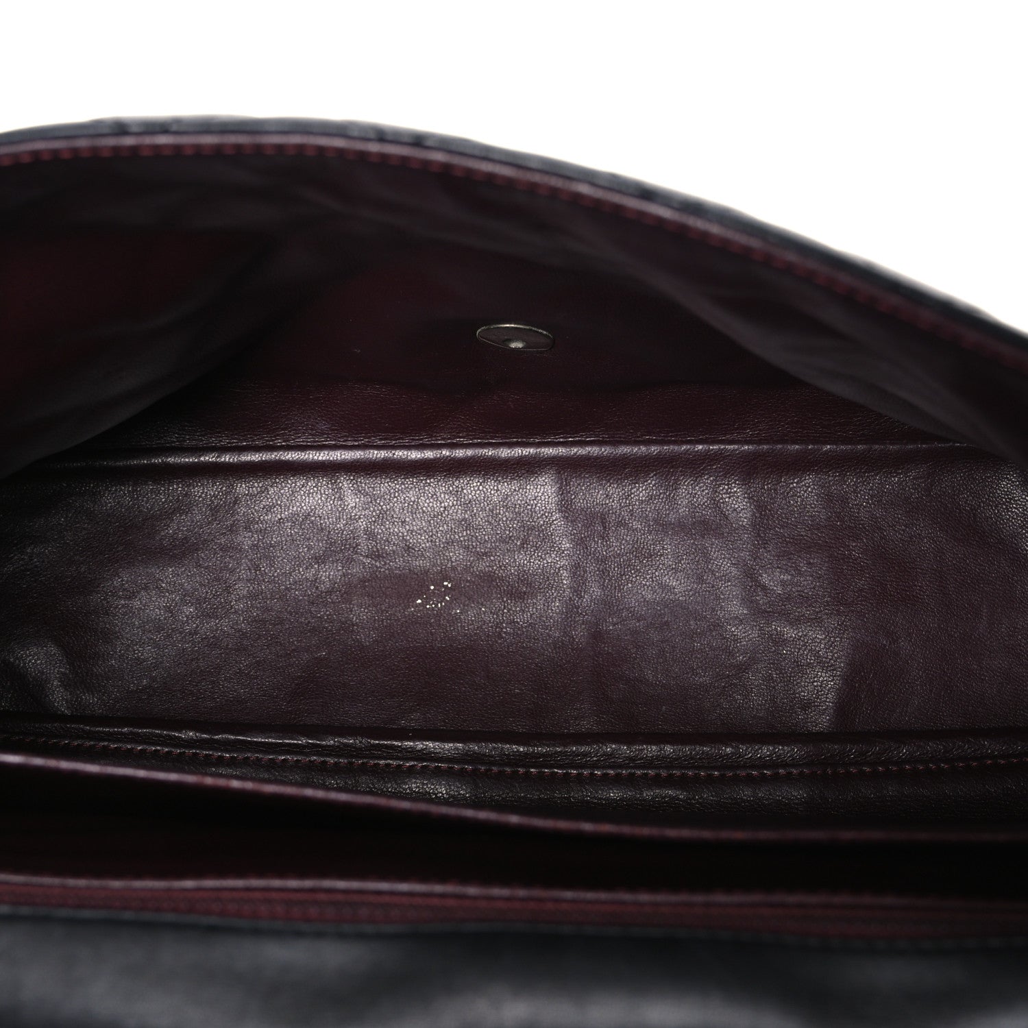 Lambskin Quilted Maxi Double Flap Black