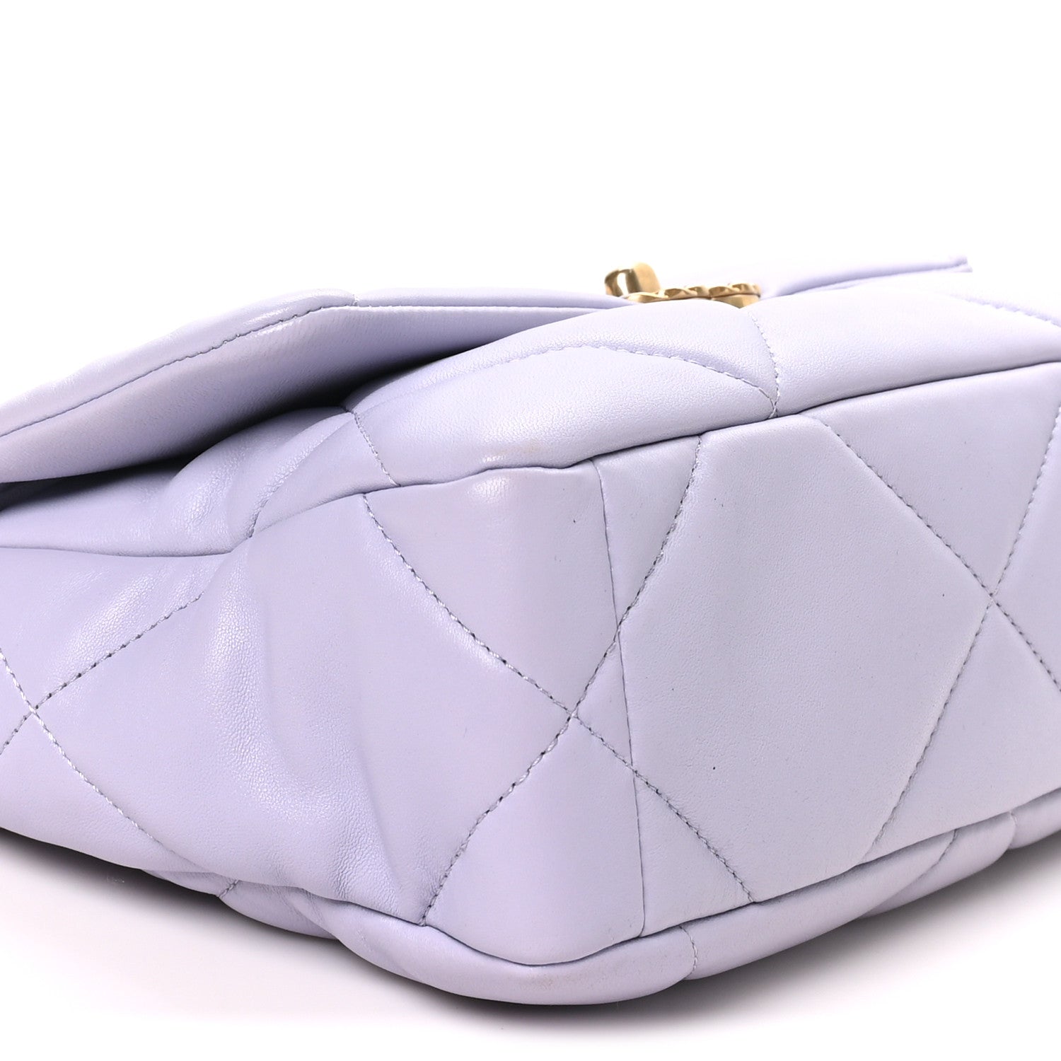 Lambskin Quilted Medium Chanel 19 Flap Light Purple