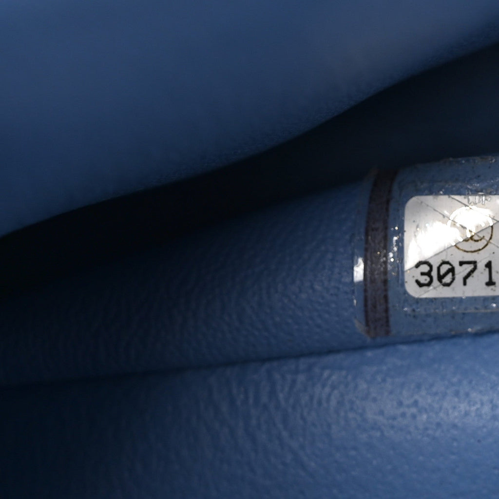 Lambskin Quilted Mini Square Flap Blue