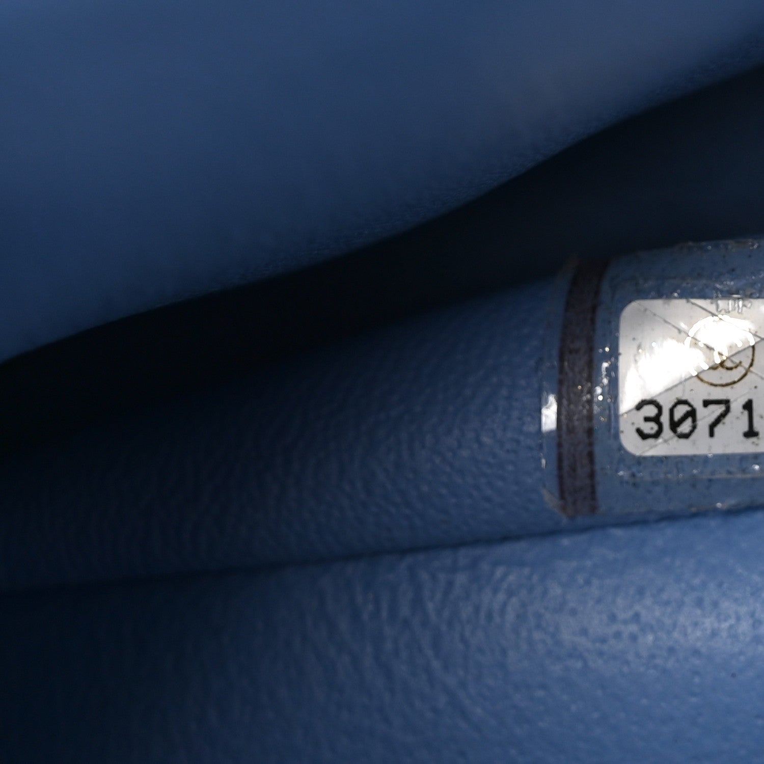 Lambskin Quilted Mini Square Flap Blue