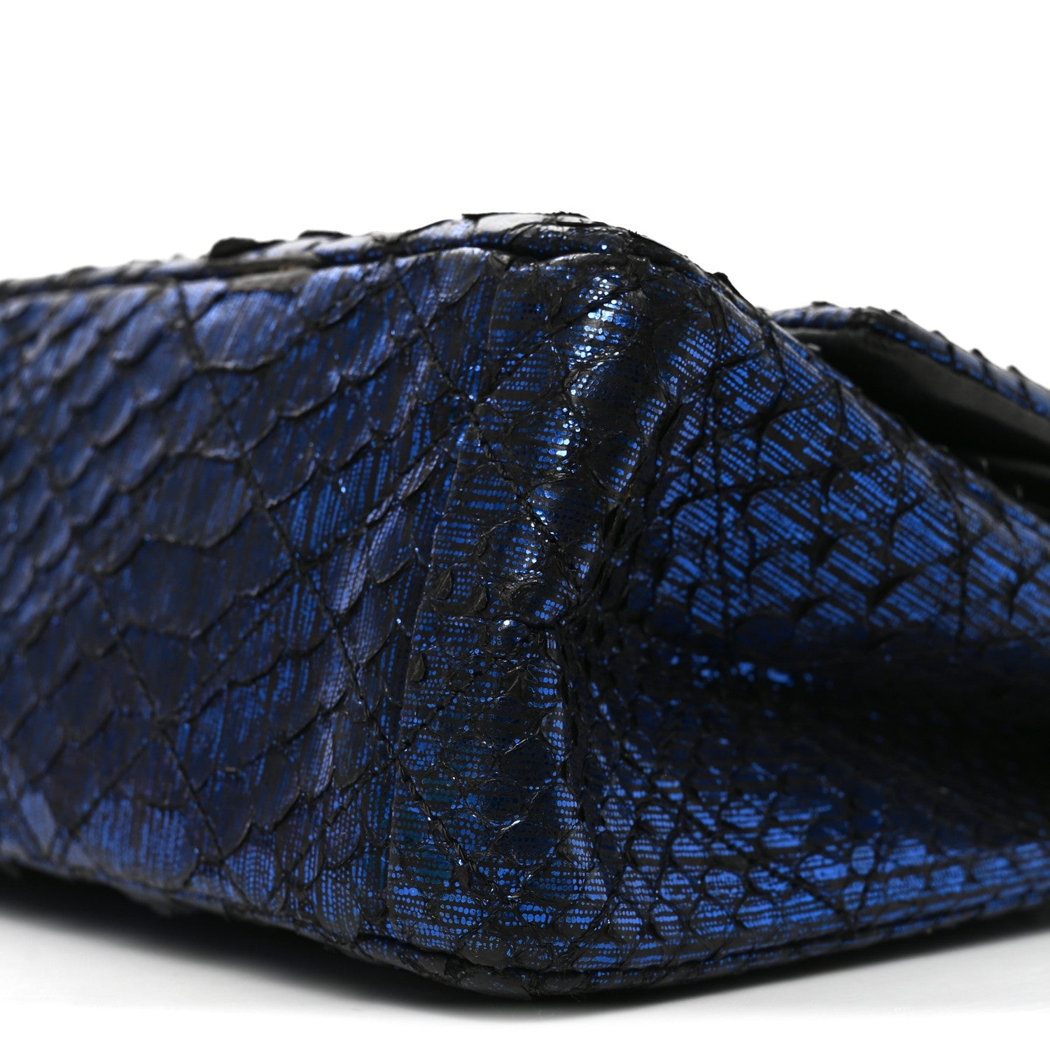 Metallic Snakeskin 2.55 Reissue 225 Flap Blue