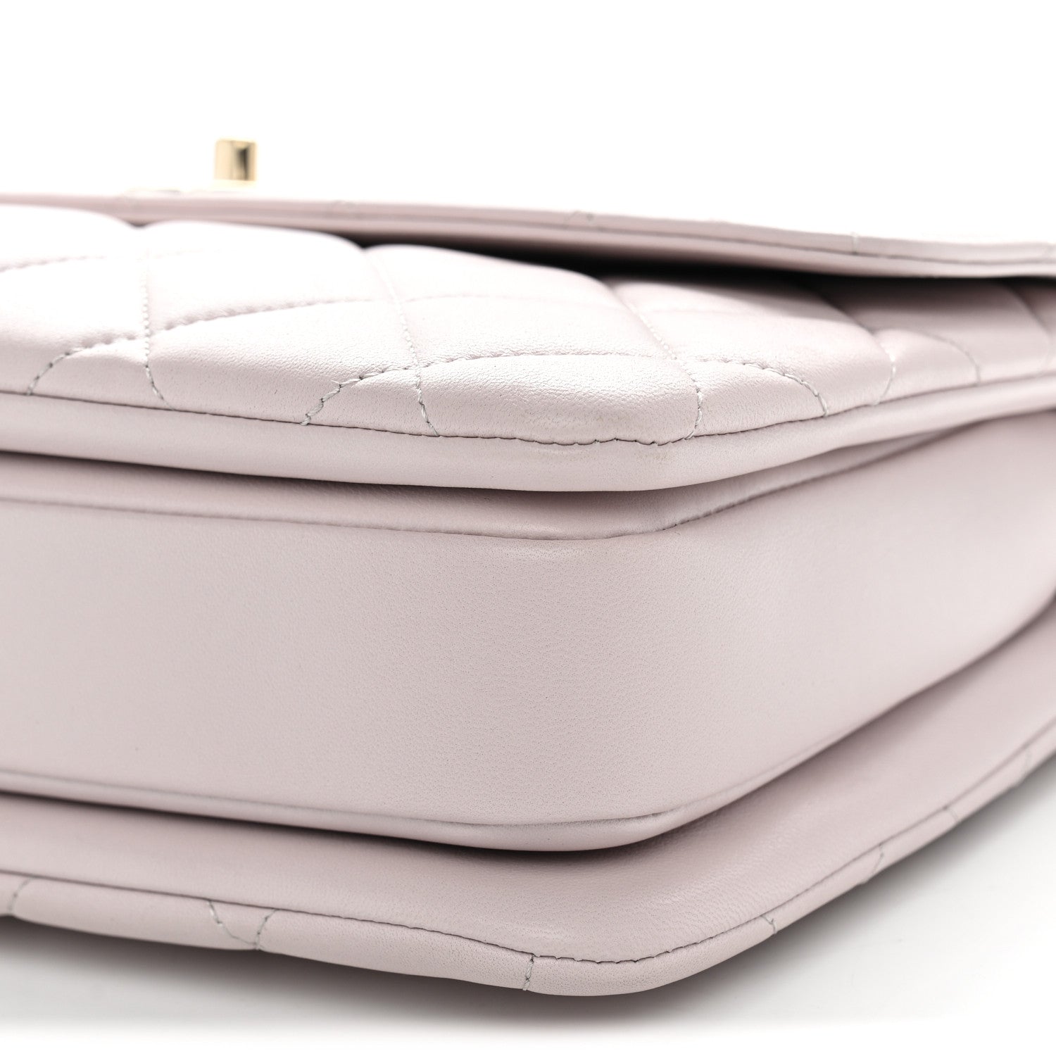 Lambskin Quilted Medium Trendy CC Flap Dual Handle Bag Pink