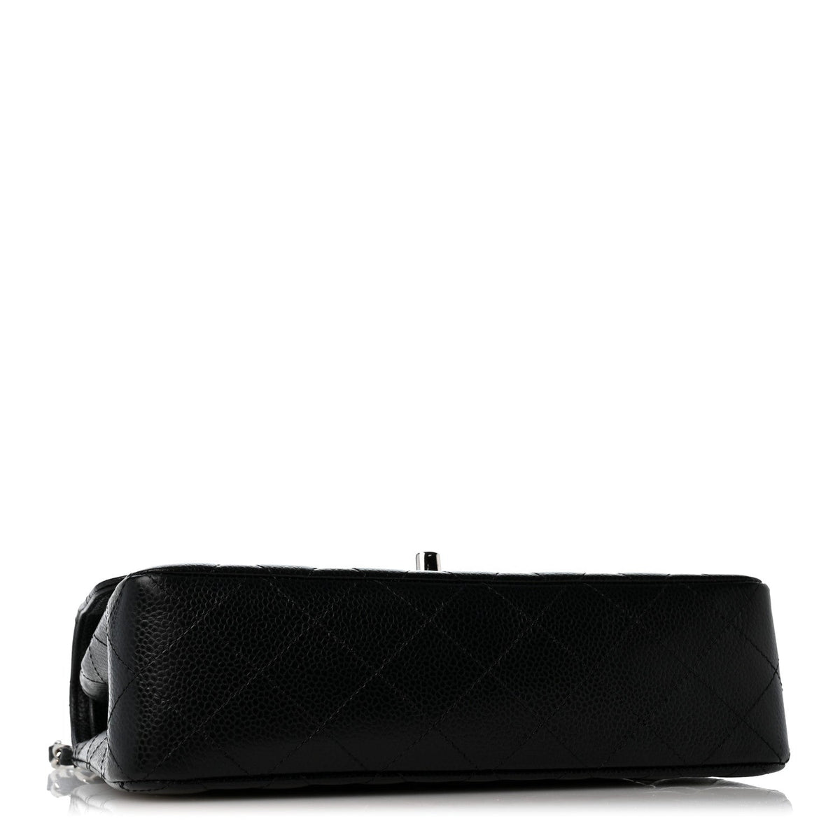 Caviar Quilted Small Double Flap Black