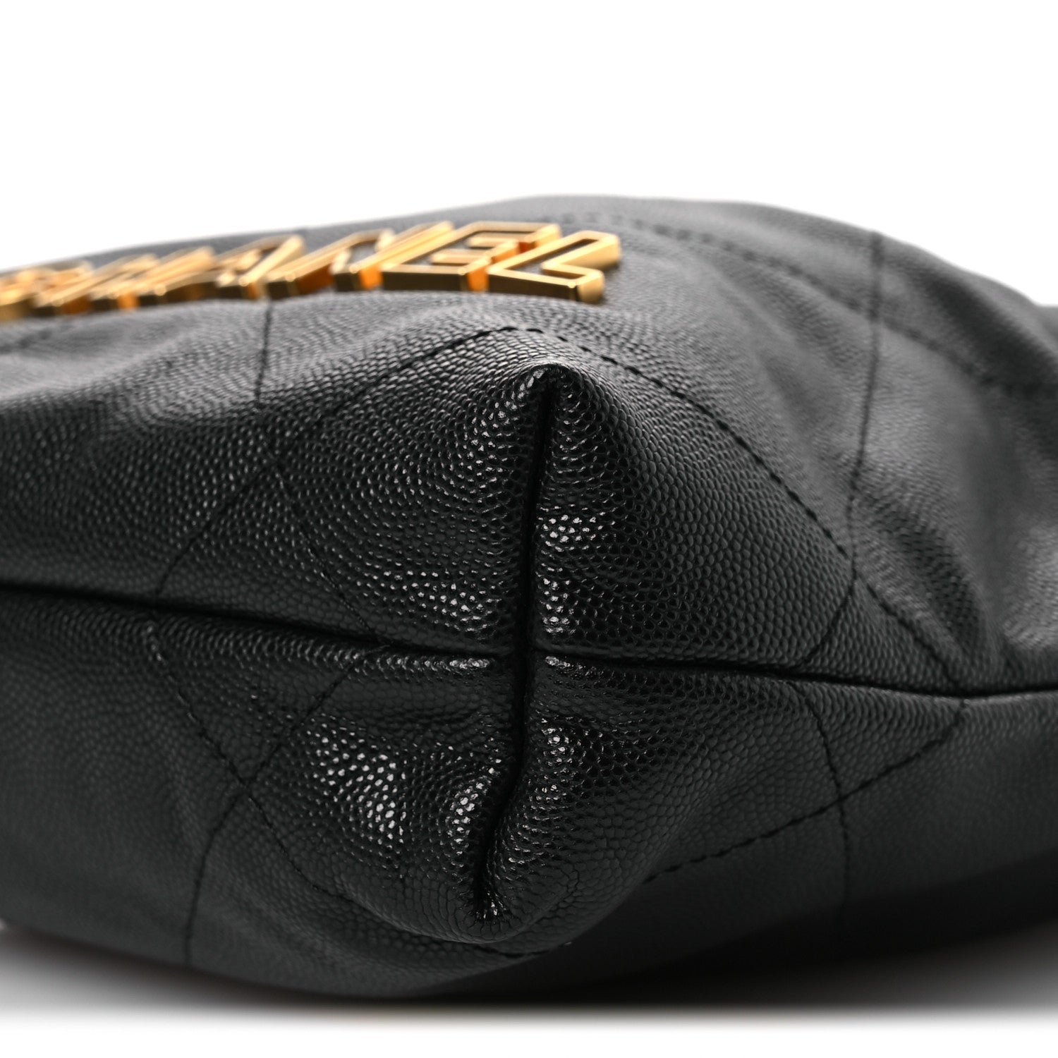 Shiny Caviar Quilted Mini Chanel 22 Black