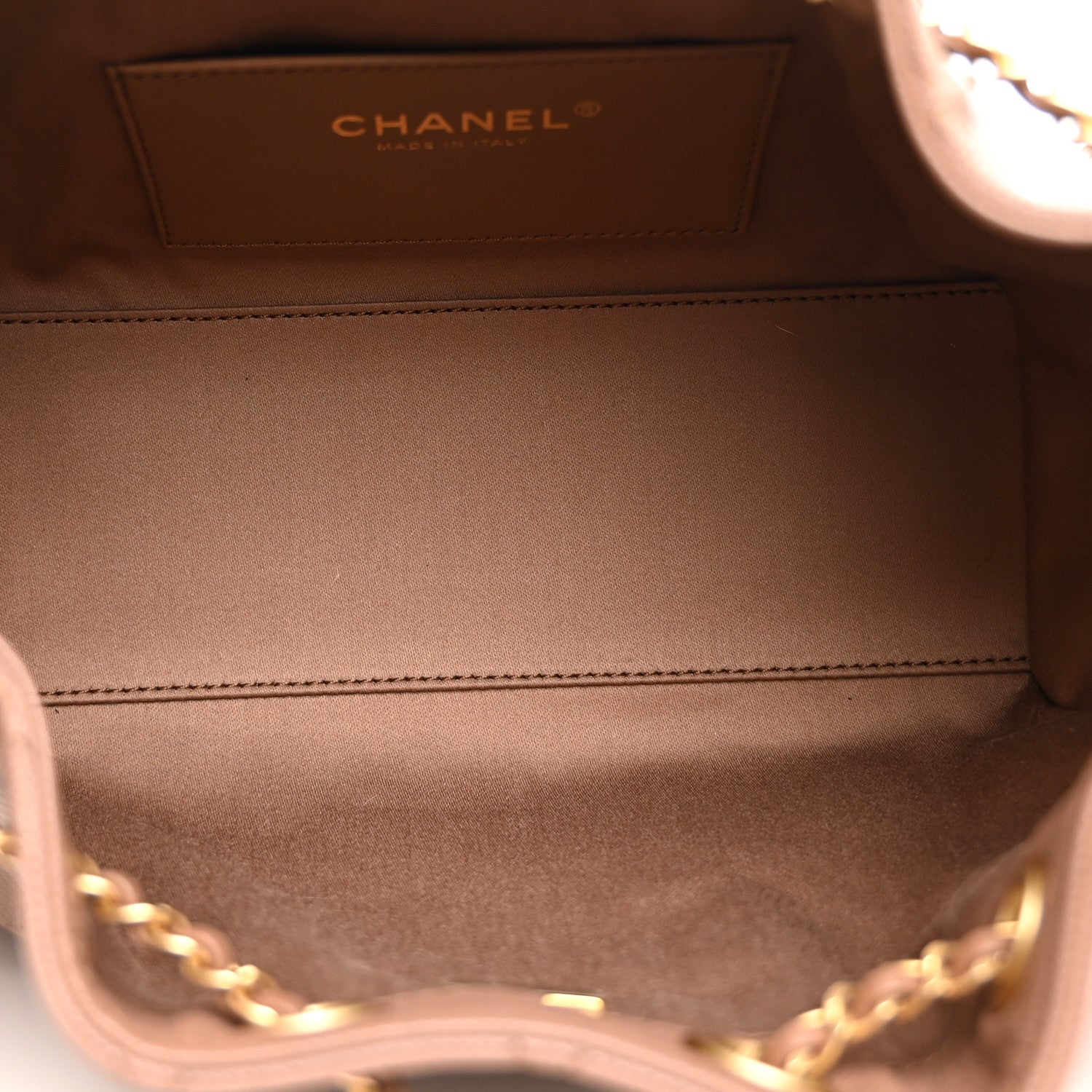 Caviar Quilted Mini Chanel 25 Handbag Brown