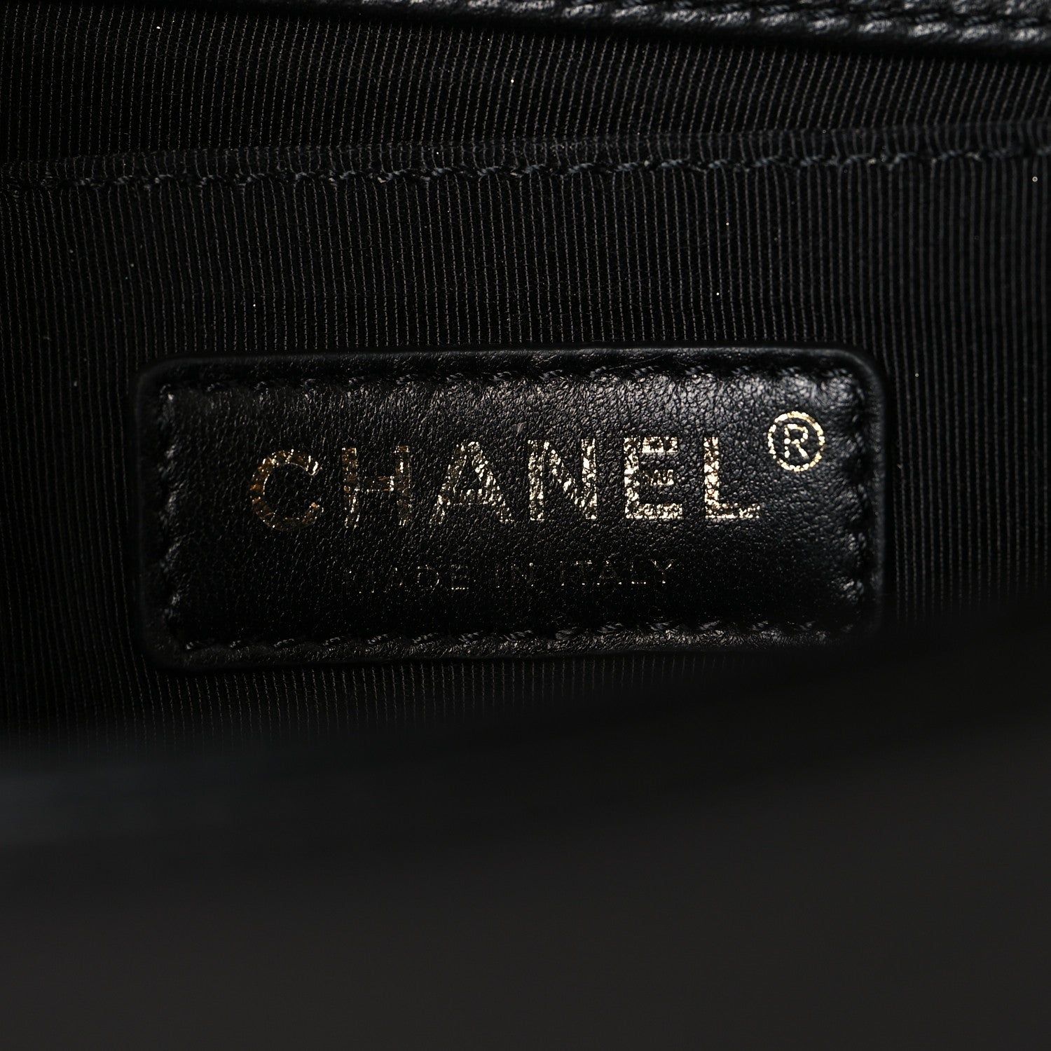 Lambskin Quilted Small Boy Flap Black