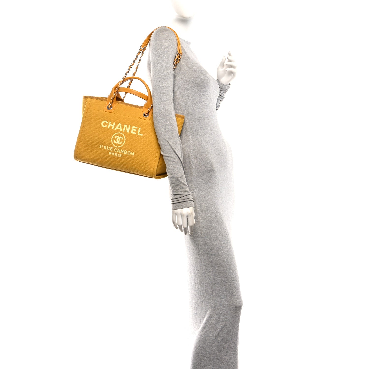 Mixed Fibers Small Deauville Tote Yellow