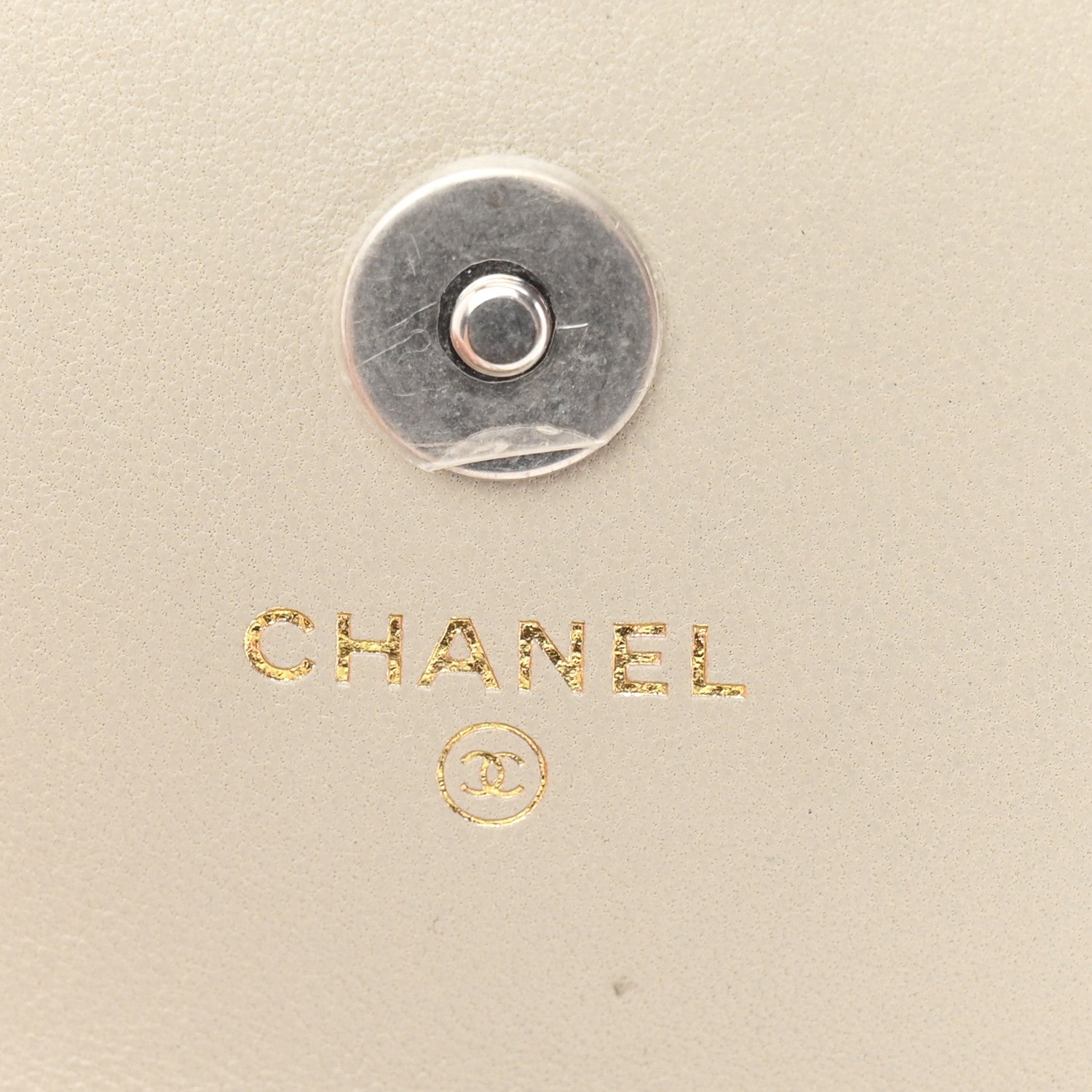 Lambskin Quilted Chanel 19 Flap Coin Purse With Chain Grey