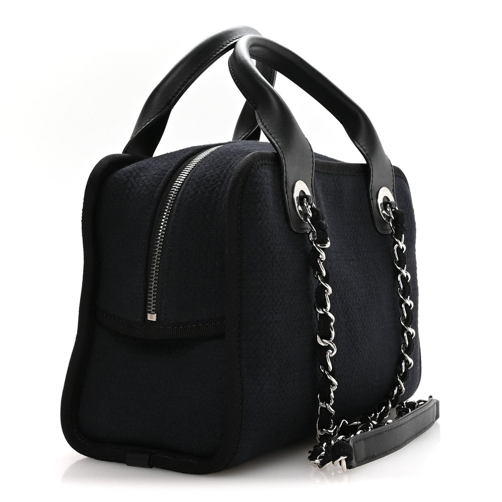 Mixed Fibers Deauville Bowling Bag Black
