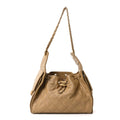 Caviar Quilted Small Chanel 25 Handbag Beige