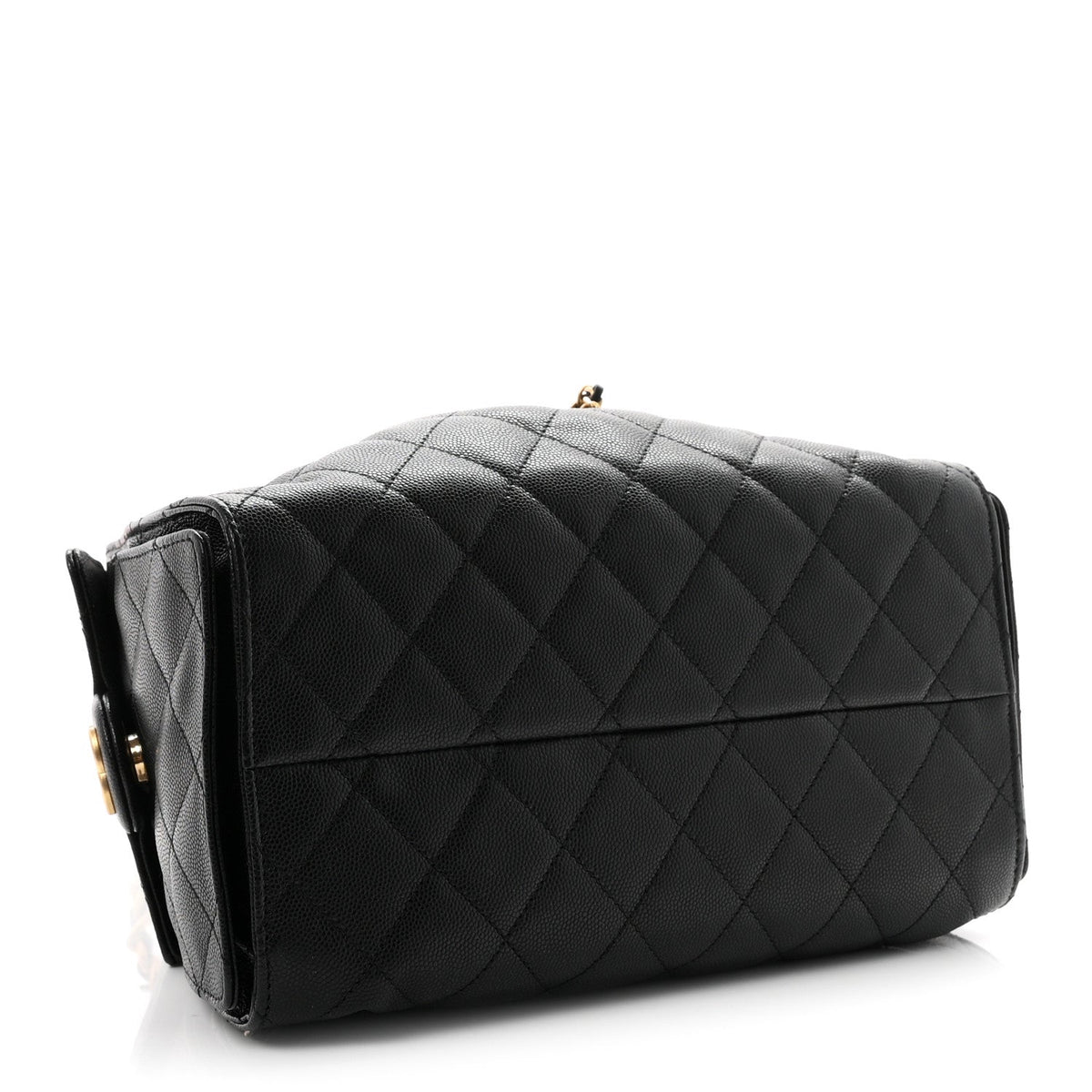 Caviar Quilted Small Chanel 25 Handbag Black