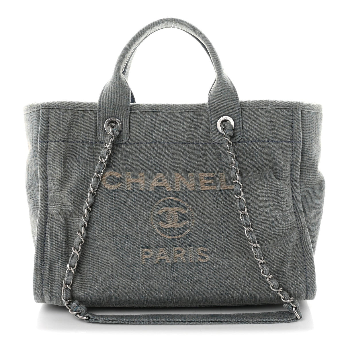 Denim Small Deauville Tote Light Blue