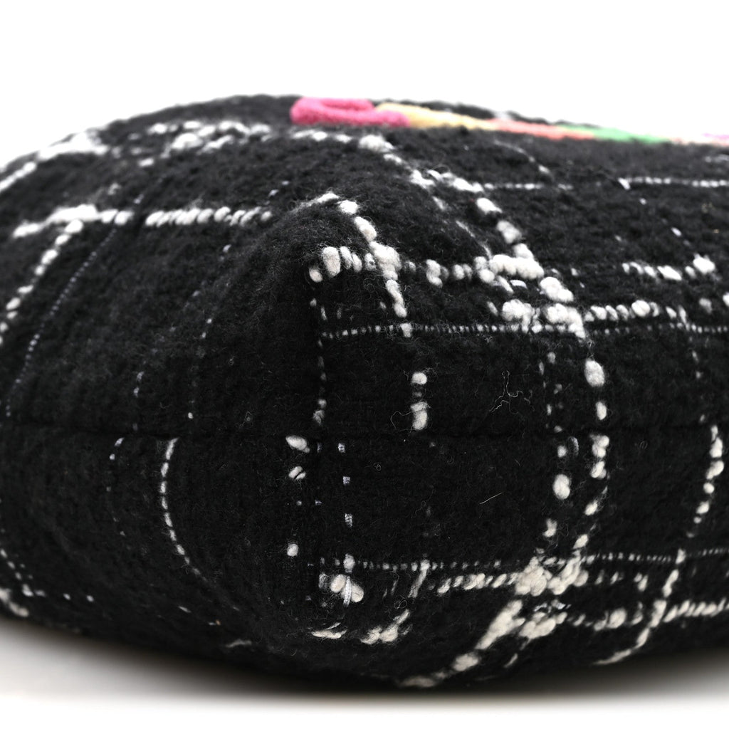 Wool Tweed Quilted Small Chanel 22 Black Multicolor