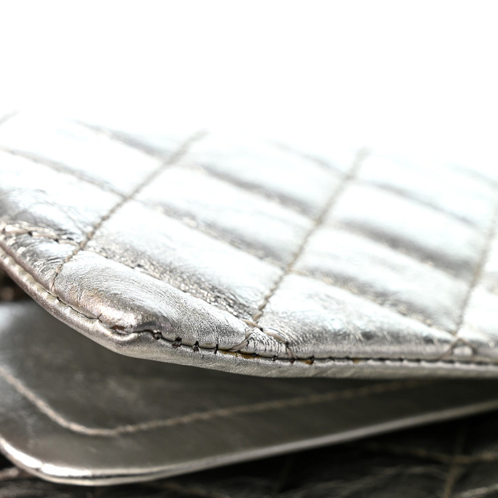 Metallic Aged Calfskin Quilted 2.55 Reissue 226 Flap Silver