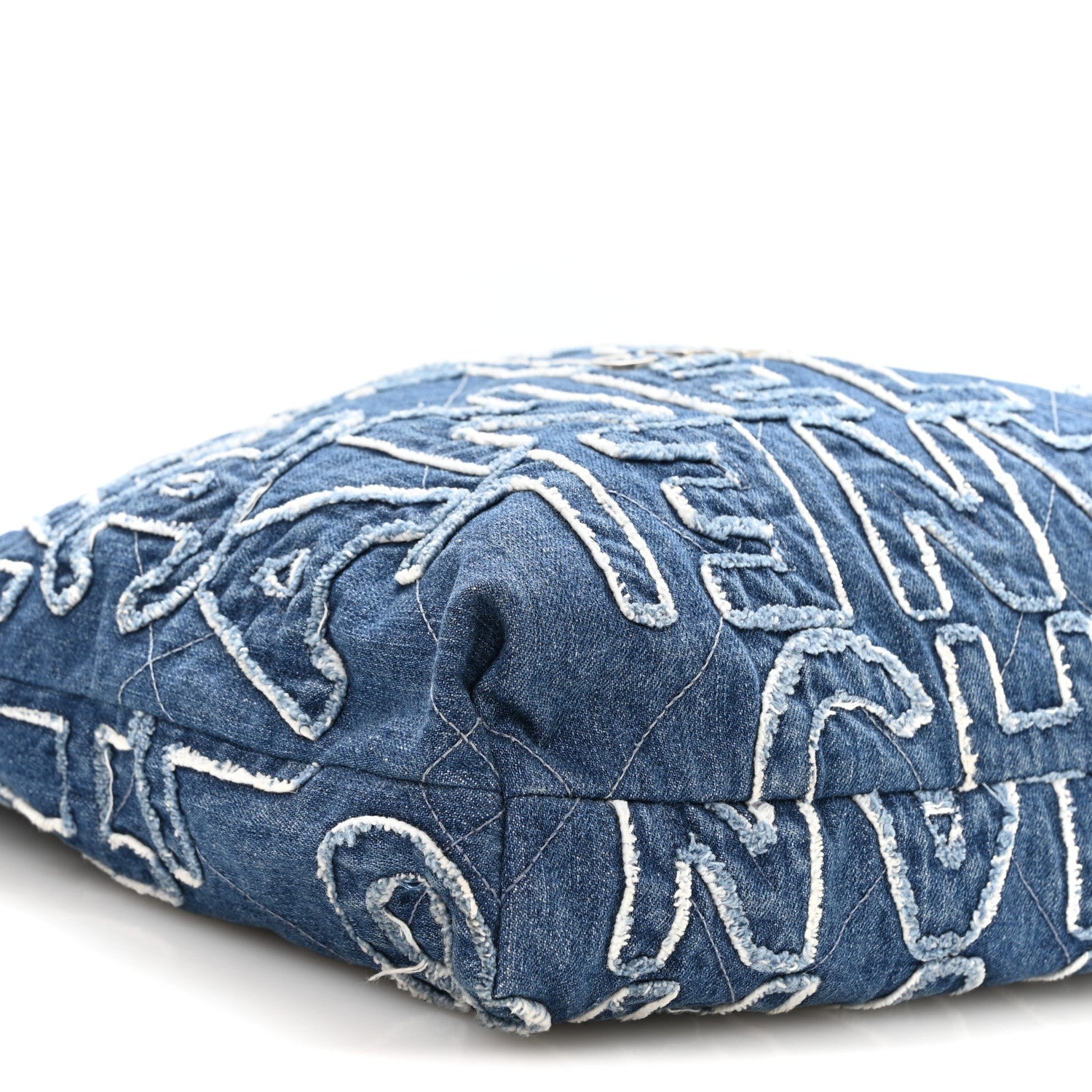 Denim Patchwork Logo Chanel 22 Blue