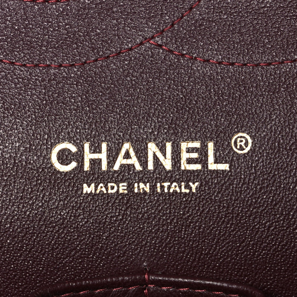 Lambskin Quilted Jumbo Double Flap Black