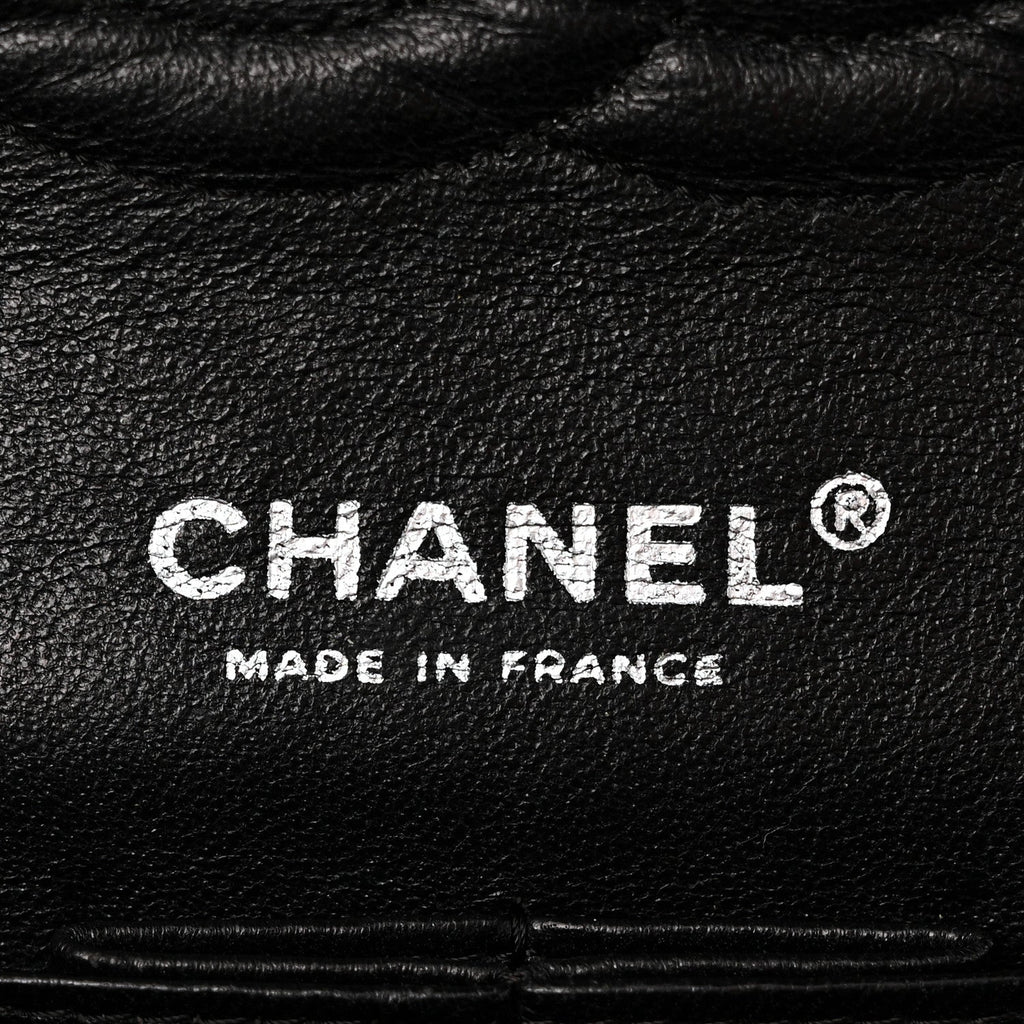 Washed Caviar Quilted 2.55 Reissue 225 Bijoux Chain Flap  Black
