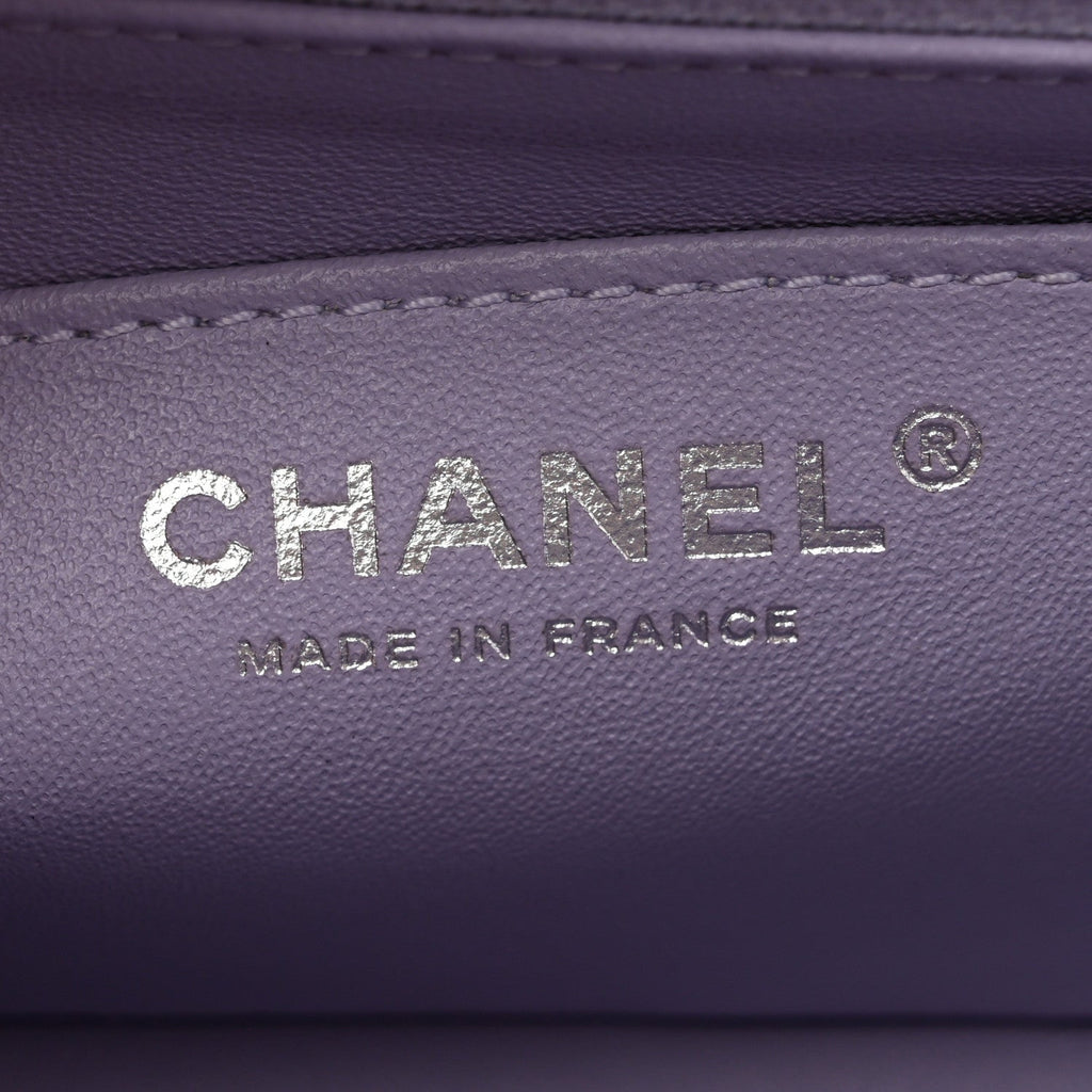 Aged Calfskin Chevron Quilted 2.55 Reissue Mini Flap Light Purple