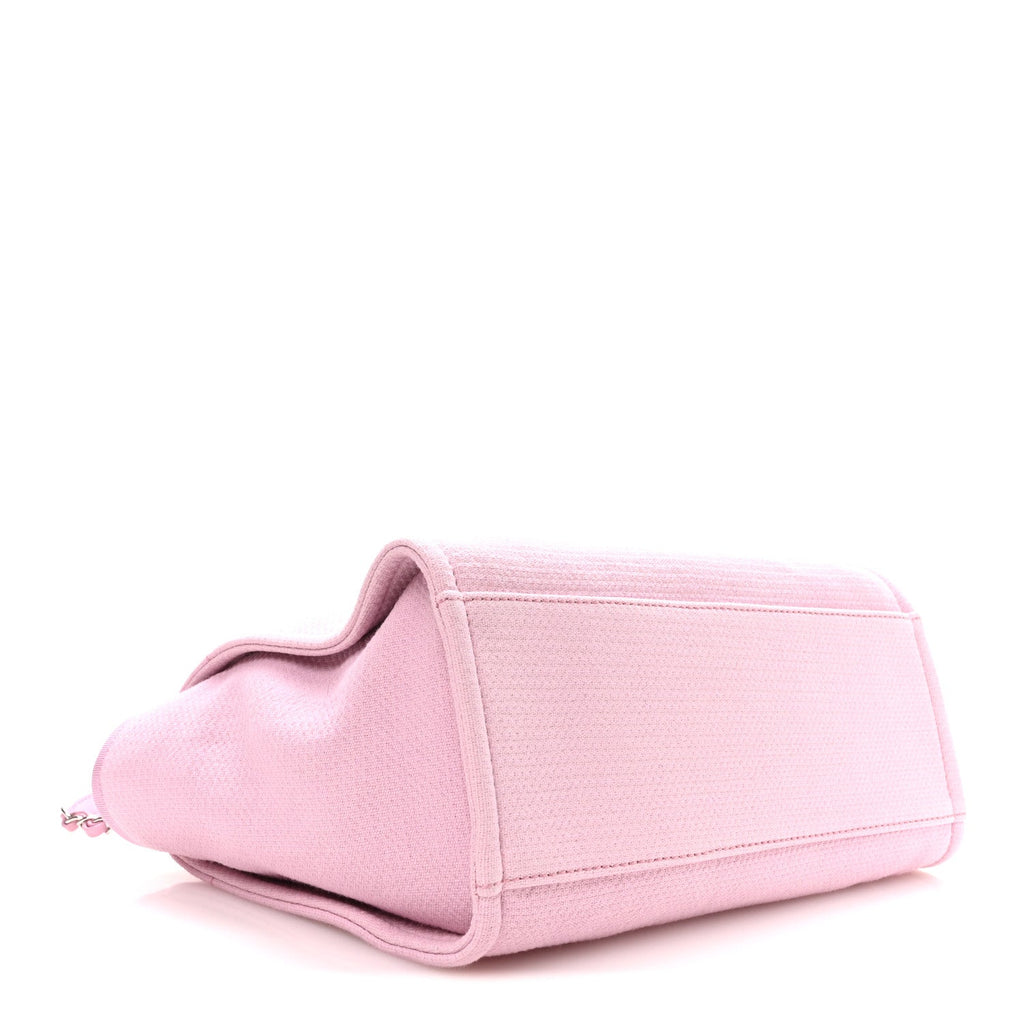 Mixed Fibers Small Deauville Tote Dark Pink