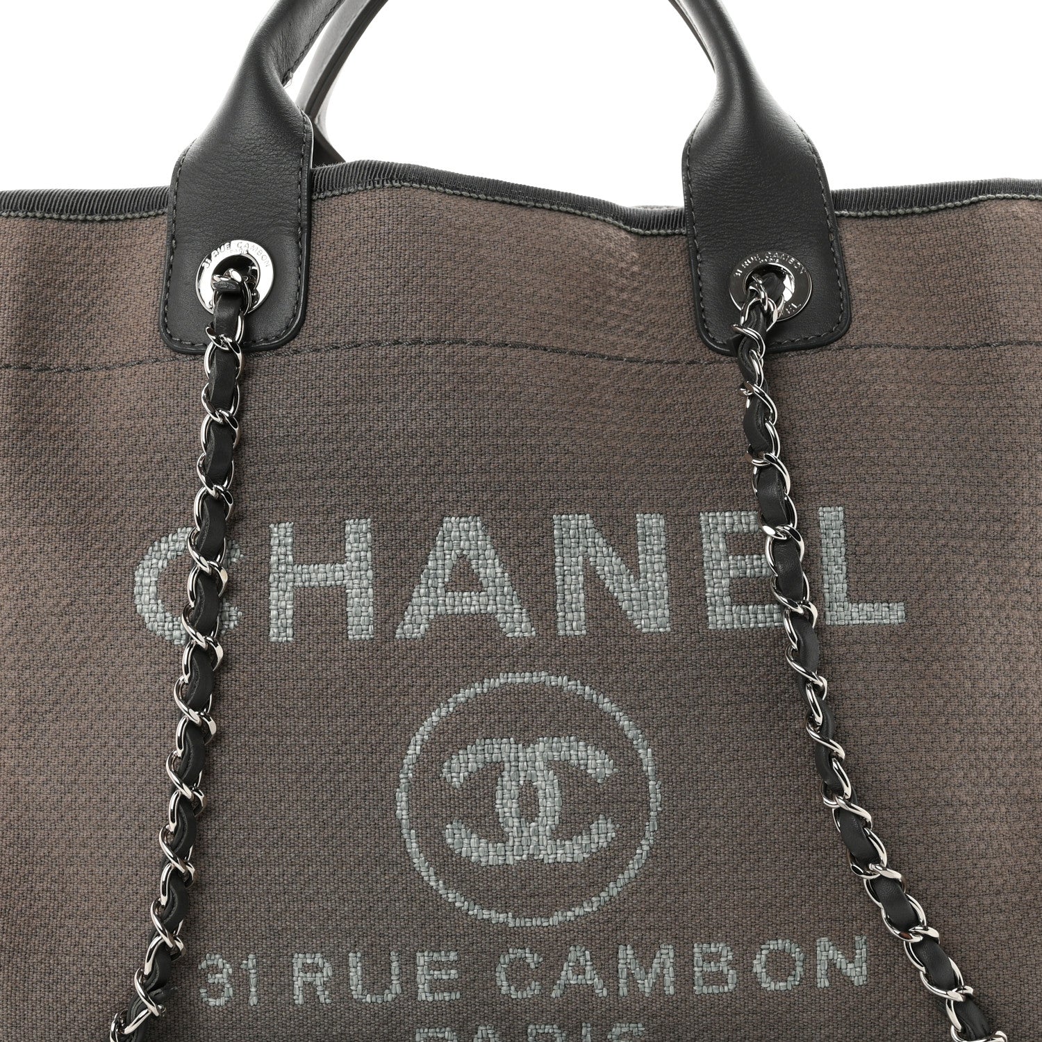 Mixed Fibers Small Deauville Tote Grey