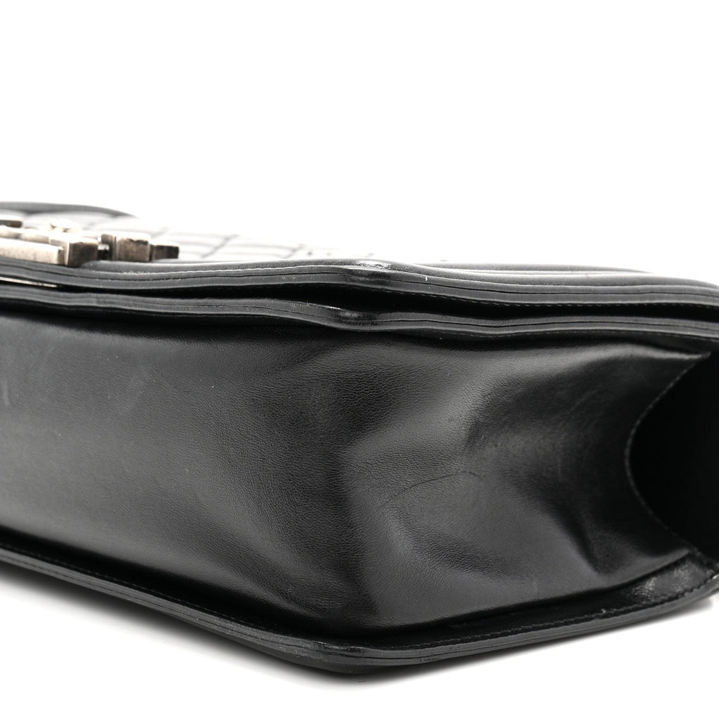 Lambskin Quilted Medium Boy Flap Black