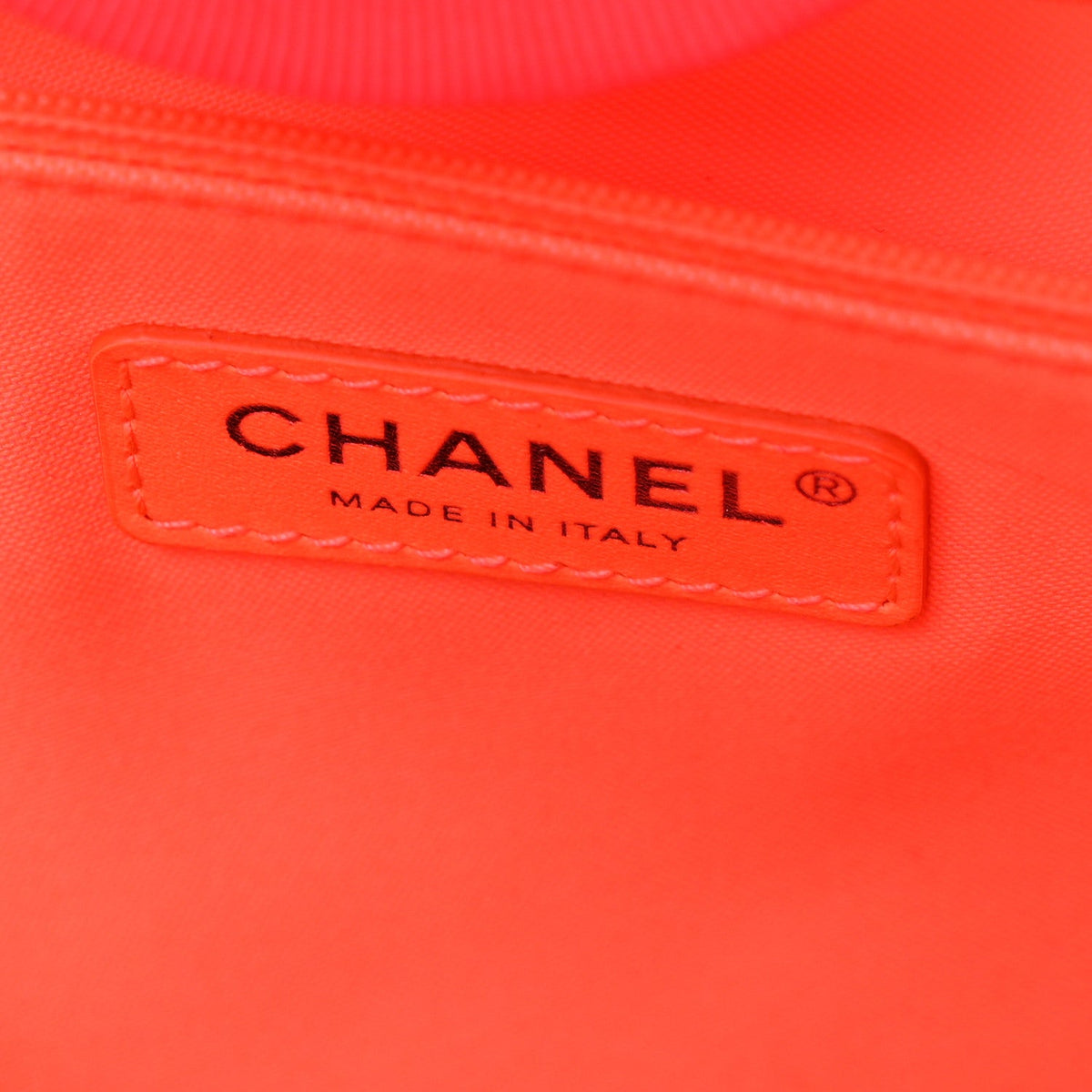Mixed Fibers Calfskin Medium Deauville Tote Pink Orange