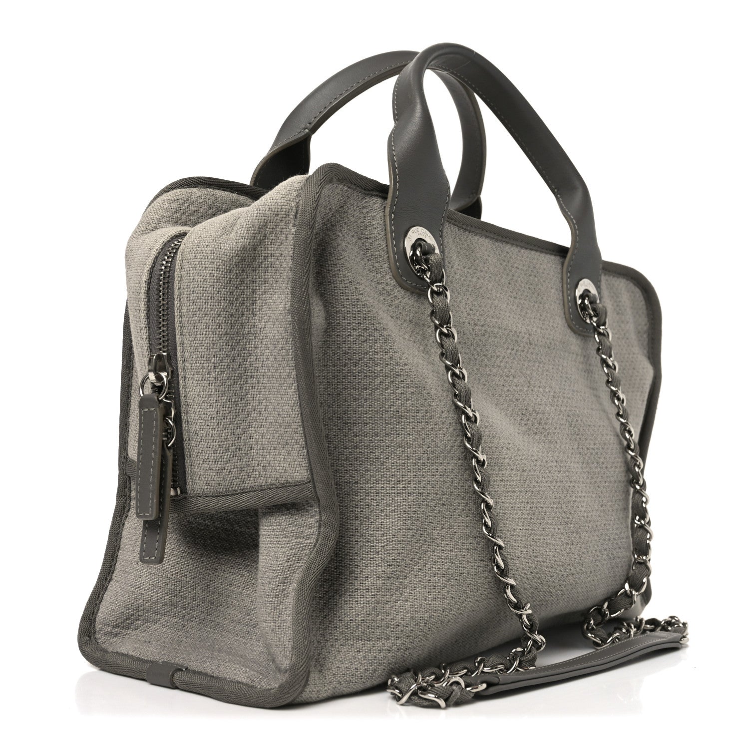 Denim Deauville Bowling Bag Grey