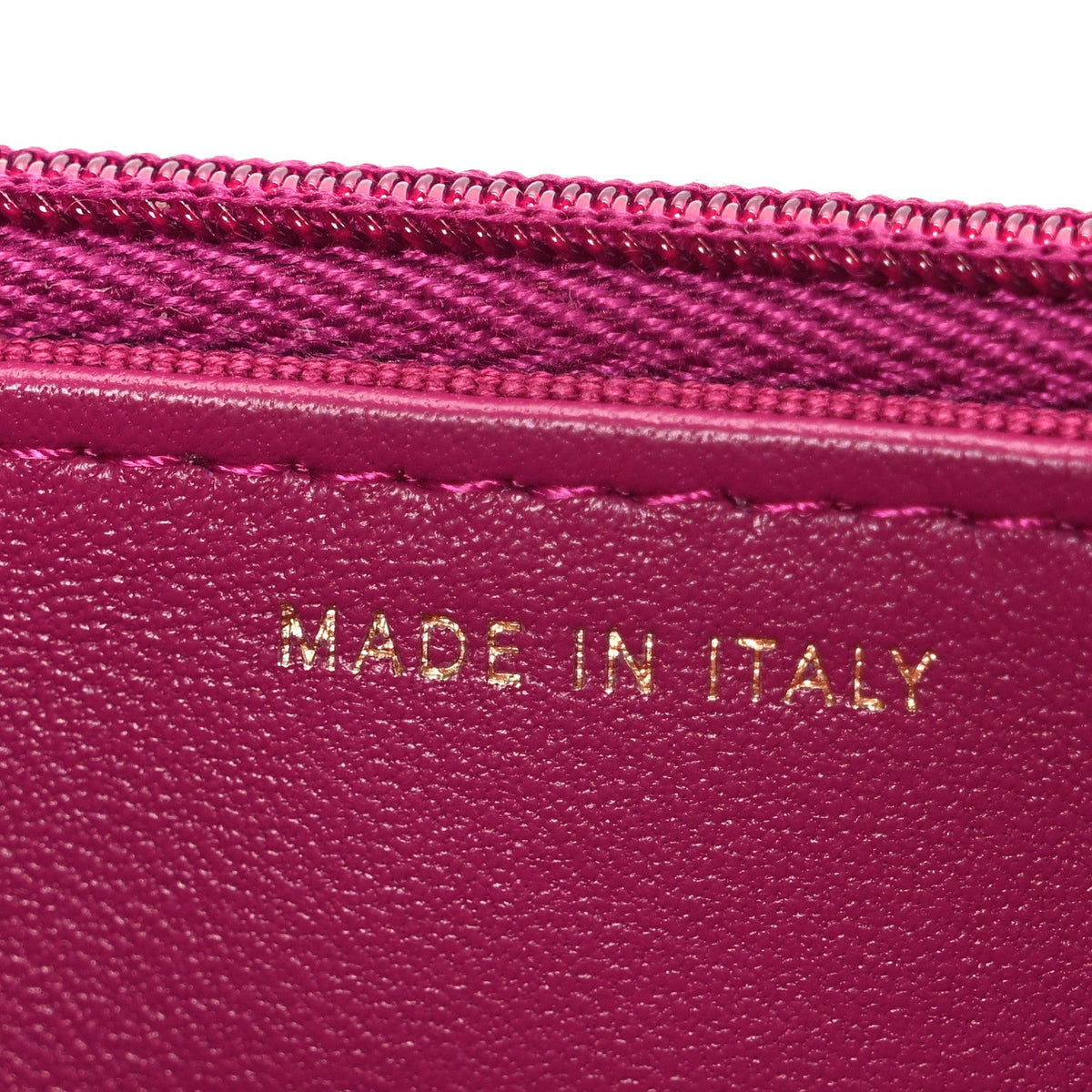 Tweed Quilted Wallet On Chain WOC Fuchsia Purple