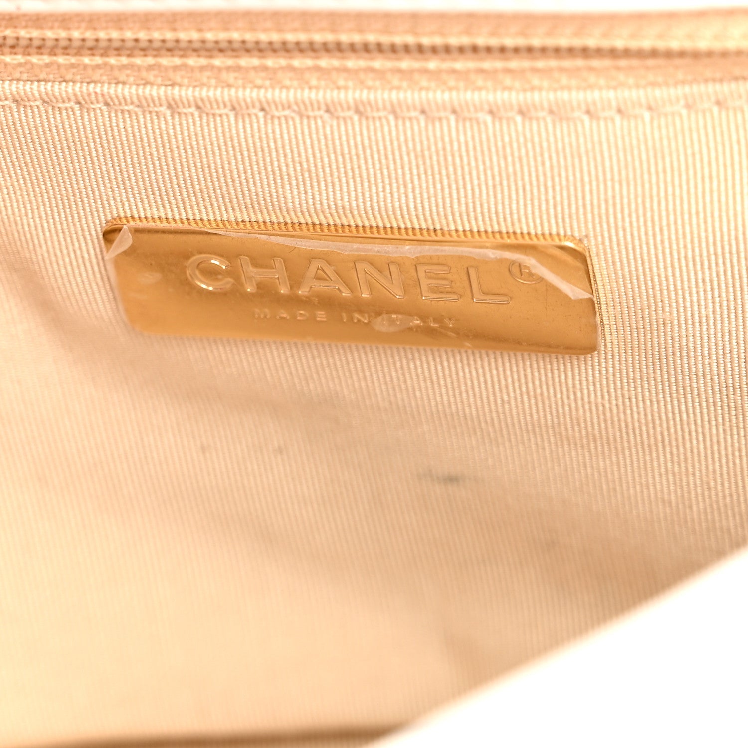 Lambskin Quilted Medium Chanel 19 Flap  White