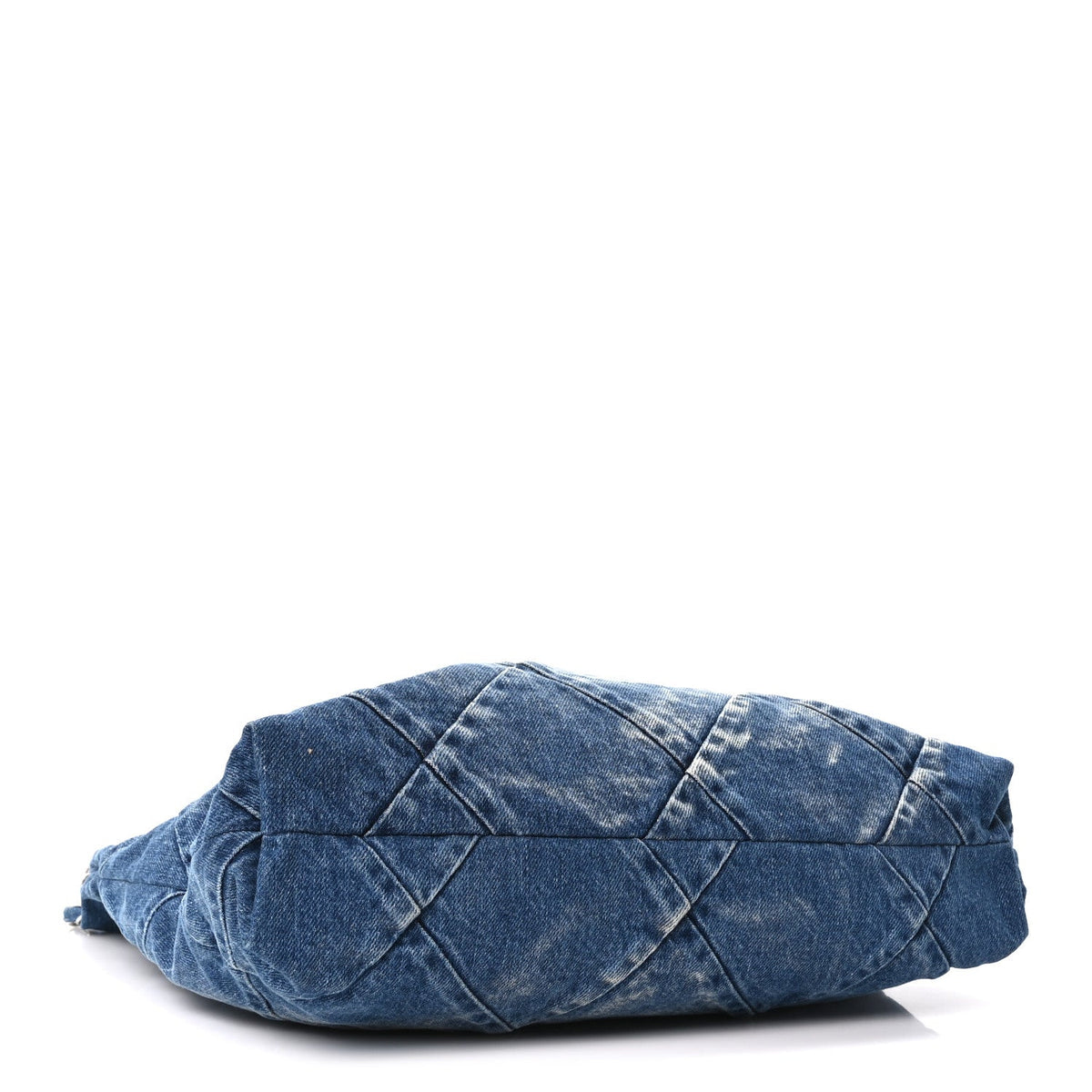 Denim Quilted Chanel 22 Blue