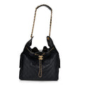 Caviar Quilted Medium Chanel 25 Handbag Dark Navy