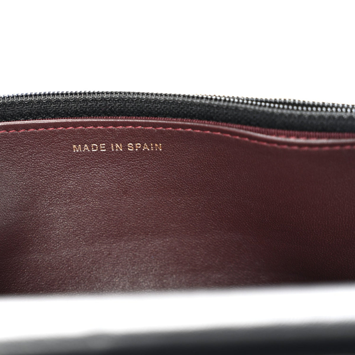 Lambskin Quilted Wallet On Chain WOC Black