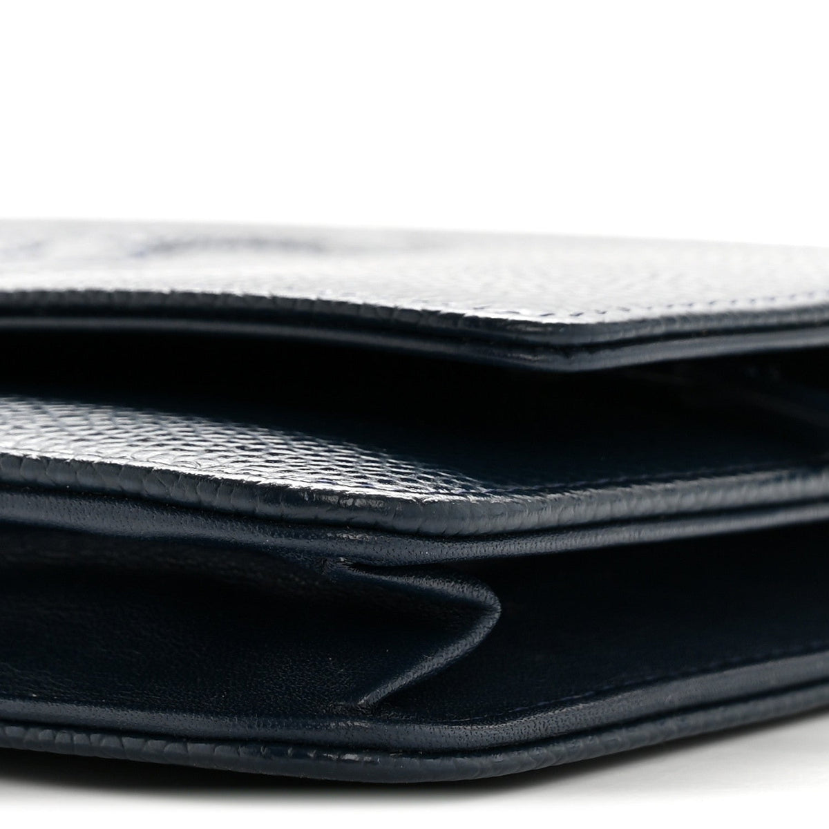 Caviar Timeless CC Wallet on Chain WOC Navy Blue