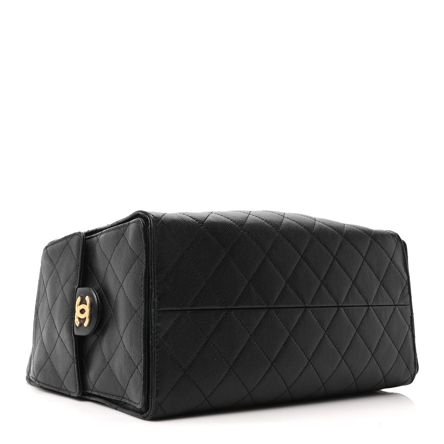 Caviar Quilted Medium Chanel 25 Handbag Black