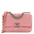 Lambskin Quilted Medium Chanel 19 Flap Light Pink