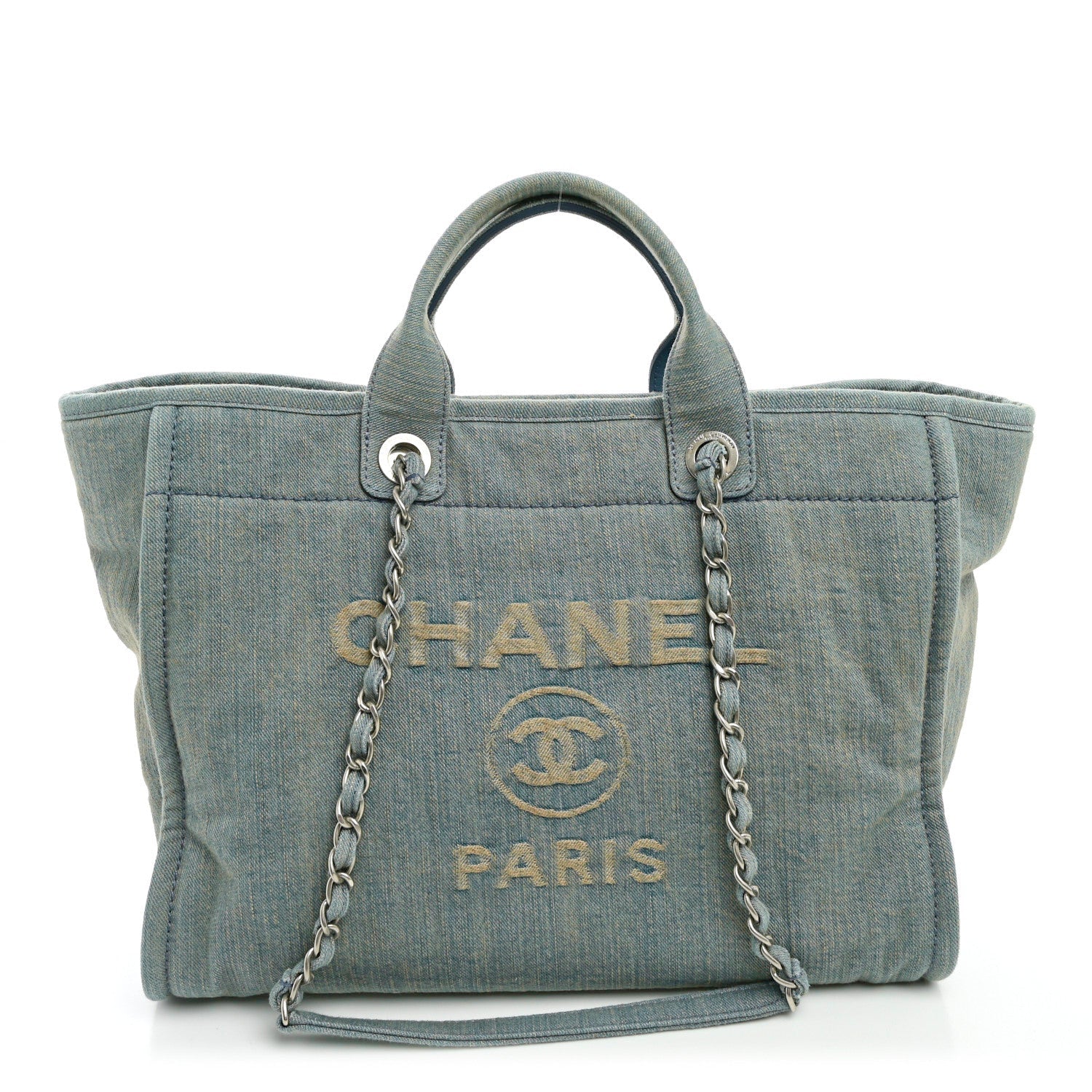 Denim Medium Deauville Tote Light Blue