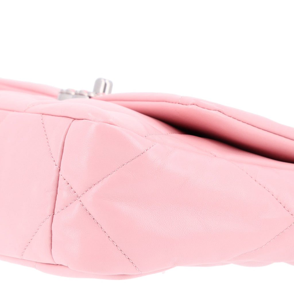 Lambskin Quilted Medium Chanel 19 Flap Light Pink