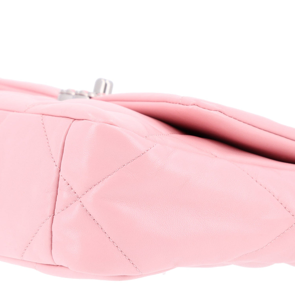 Lambskin Quilted Medium Chanel 19 Flap Light Pink