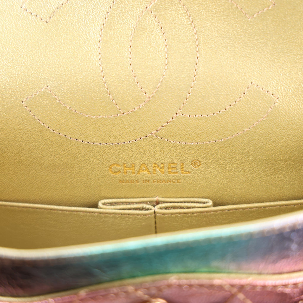 Metallic Goatskin Quilted 2.55 Reissue 225 Flap Multicolor