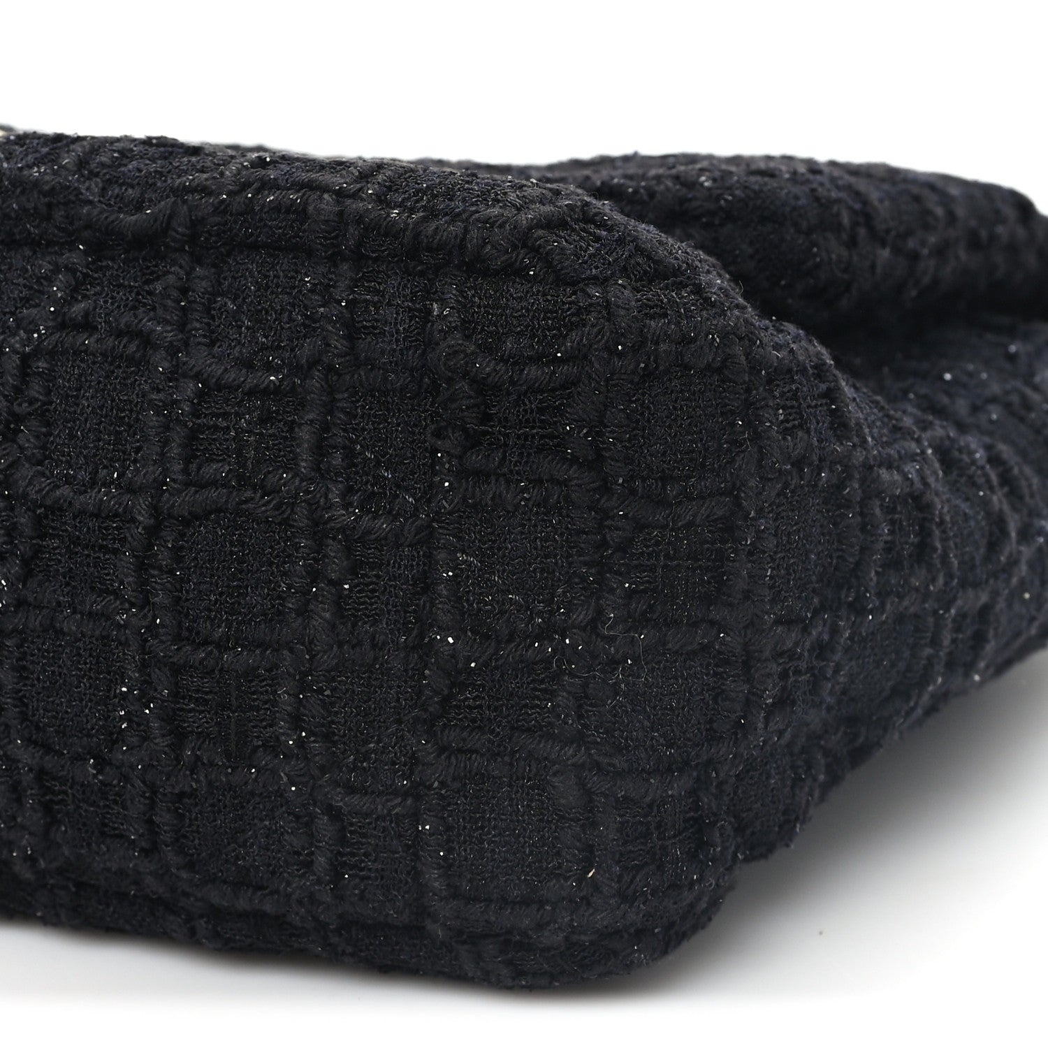Tweed Quilted Medium Chanel 19 Flap Black Black