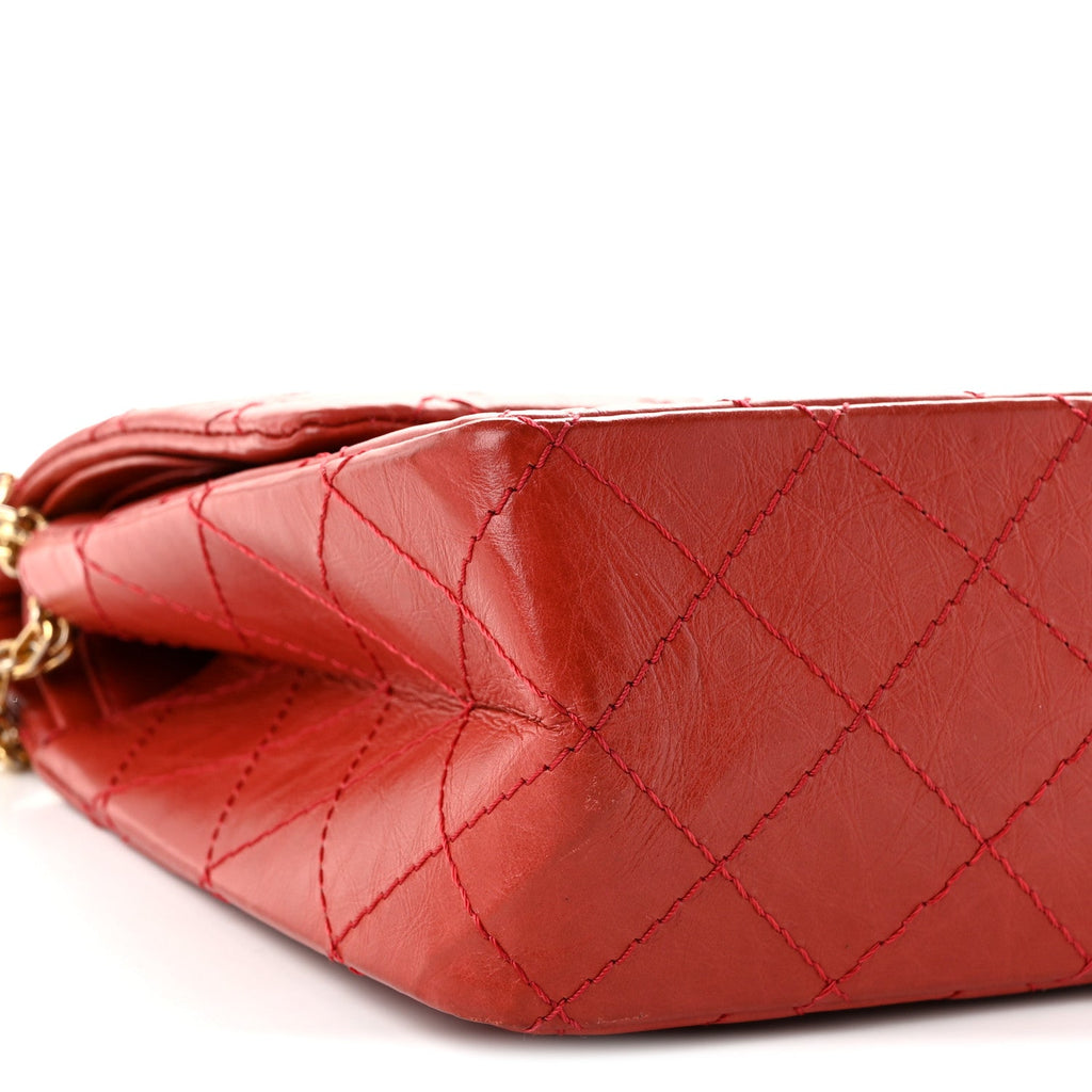 Aged Calfskin Quilted 2.55 Reissue 226 Flap Red