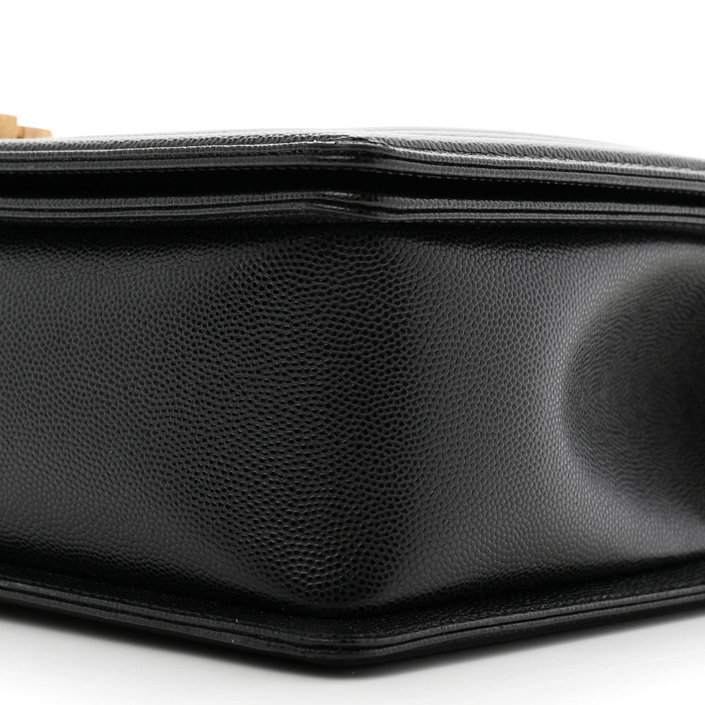 Caviar Quilted New Medium Boy Flap Black