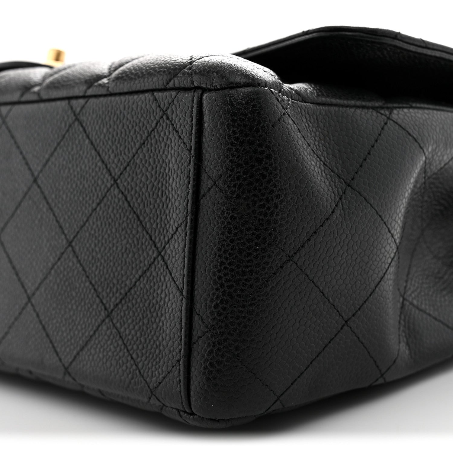 Caviar Quilted Maxi Double Flap Black