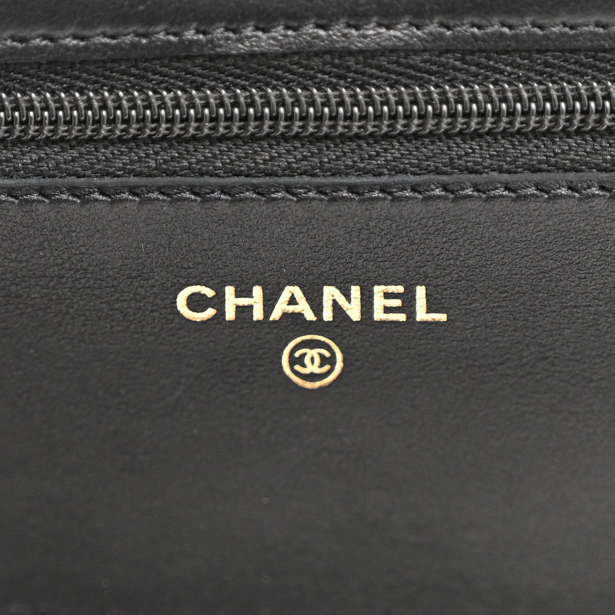 Caviar Quilted Coco Stamps Wallet On Chain WOC Black