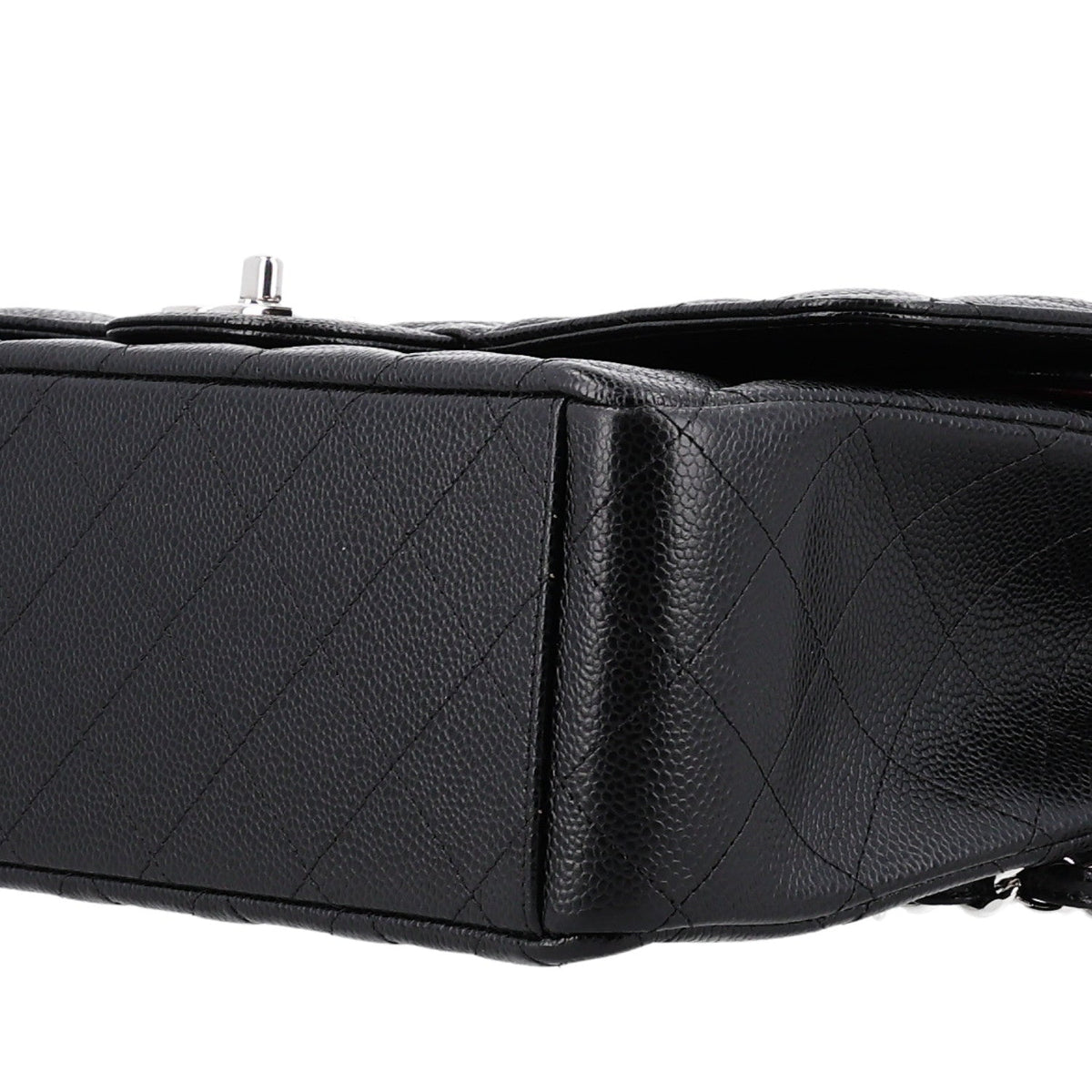 Caviar Quilted Maxi Double Flap Black