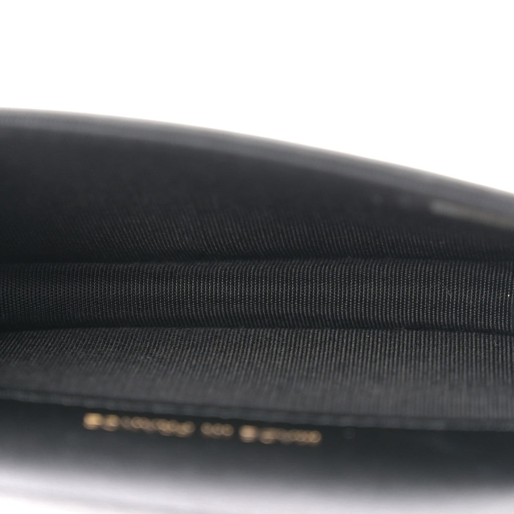 Caviar Quilted Boy Flap Waist Belt Bag Black