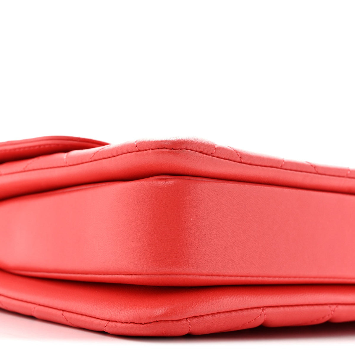 Lambskin Quilted Medium Trendy CC Flap Dual Handle Bag Coral